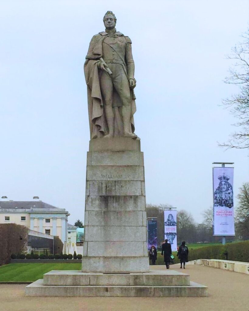 The statue of King William IV at Greenwich London