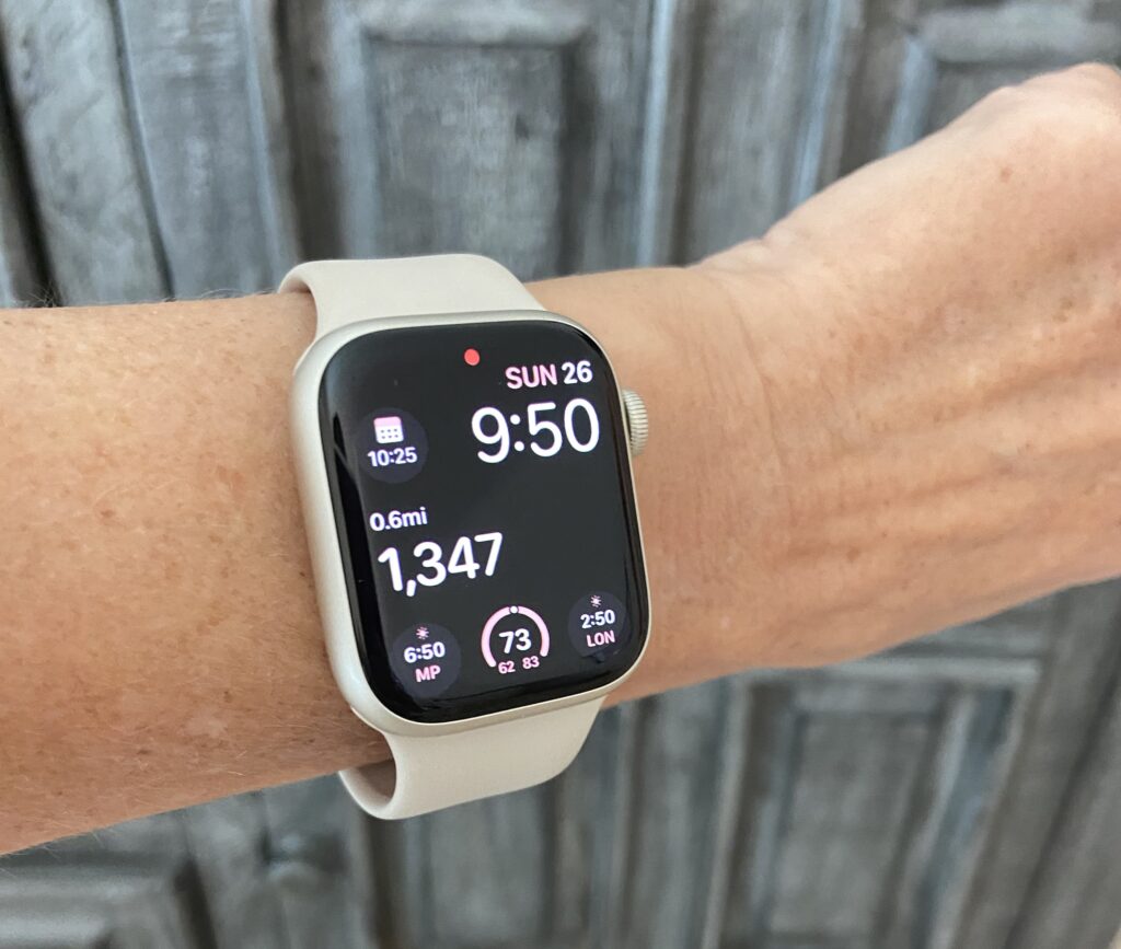 A photo of an apple watch