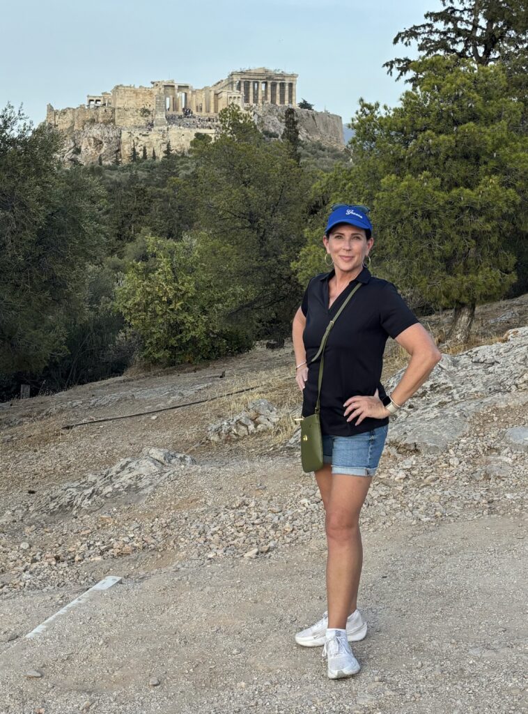 A tourist photo at the Parthenon