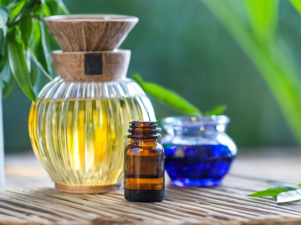 A photo of essential oils