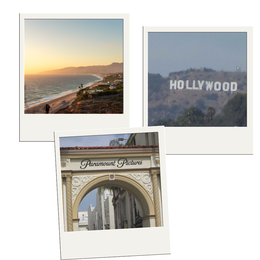 An image of polaroids from LA