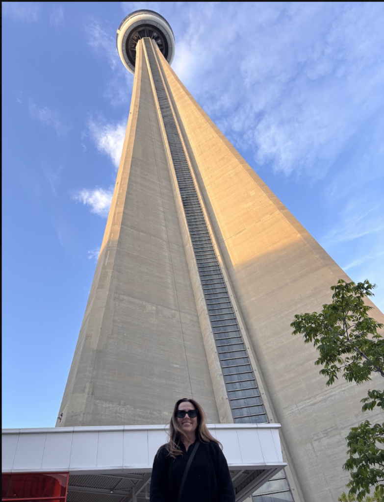 An image taken at the base of the CN Tower