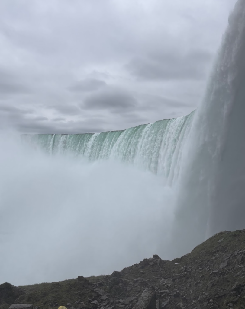 An image taken from the viewport at Niagara Falls