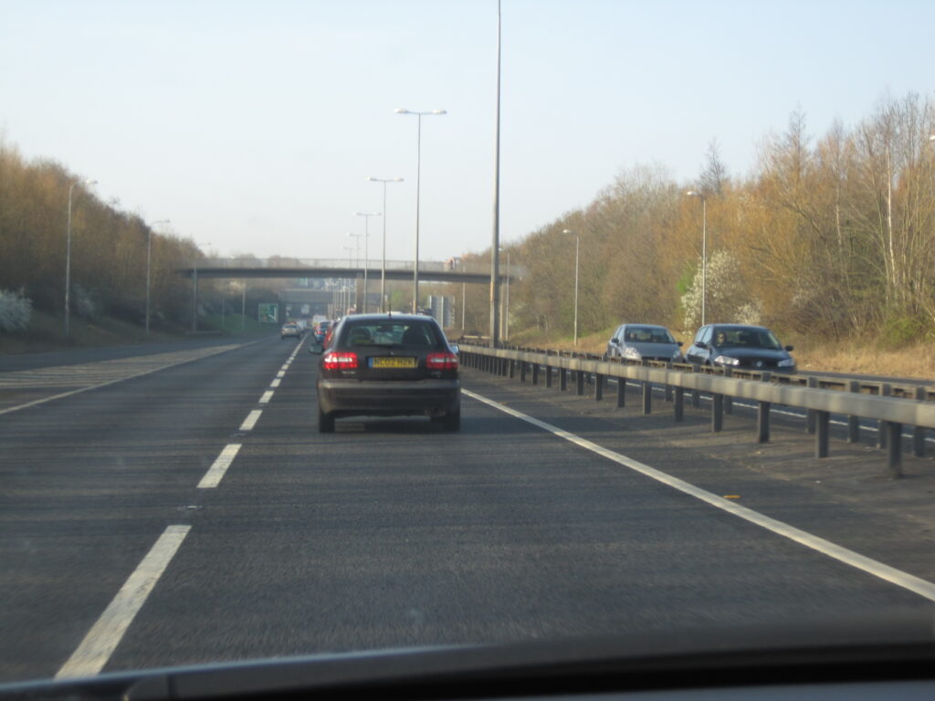 A photo of the M1 motorway