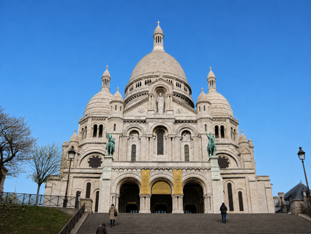 Sacre Coeur with clear sky